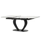 Ceramic table TML-815 white marble black order